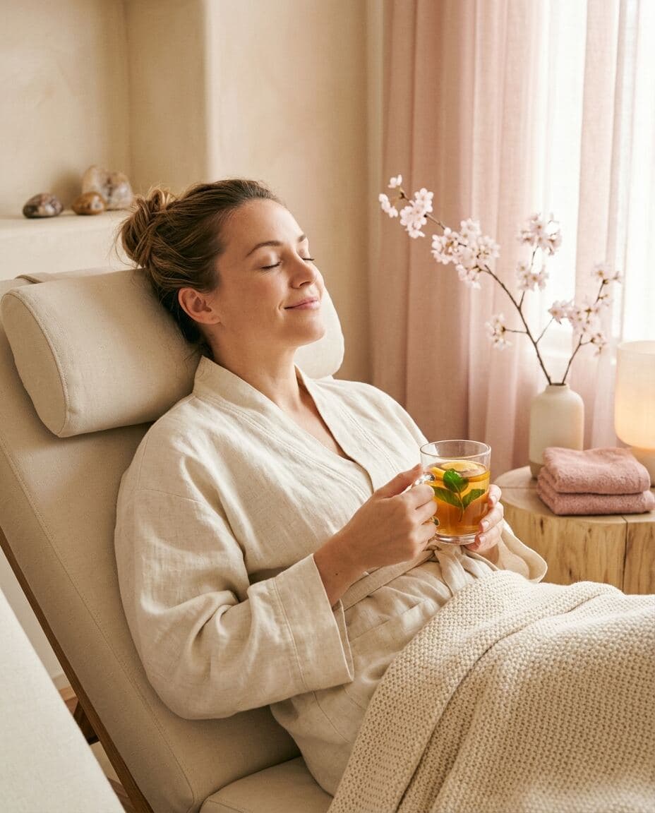 Editorial wellness scene — energy, sleep, and recovery support.