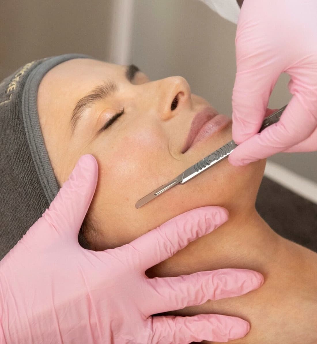 A dermaplaning treatment for smooth, makeup-ready skin.